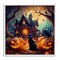 Stupell Industries Haunted House & Black Cat Framed Giclee Wall Art Design by Alina Georgescu